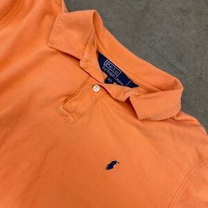 Polo Ralph Lauren Polo Shirt Orange Classic Preppy Cotton Mens Size XL